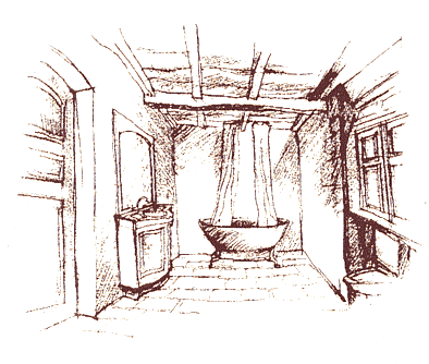 croquis d'une salle de bain 