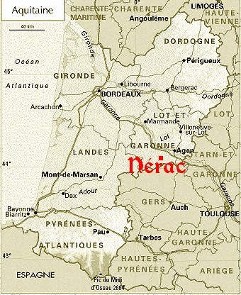 carte région aquitraine
