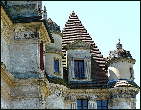 toiture du château