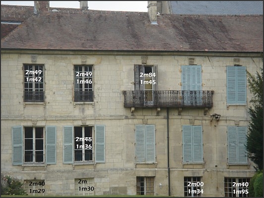 fenetre de la façade sud avant travaux