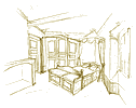 Croquis d'une chambre