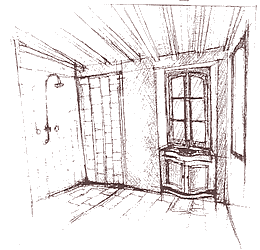 Croquis d'une salle de bain