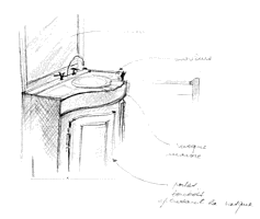 Croquis d'un meuble