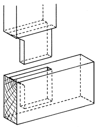  TENON A ÉPAULEMENT RENFORCE types d'assemblage